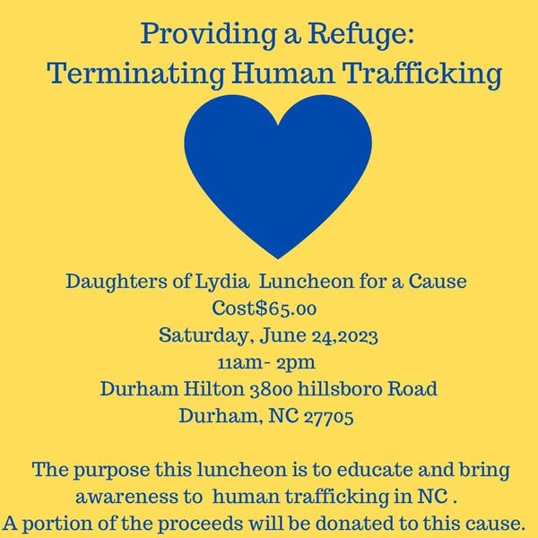 Lunch and Learn Human Trafficking